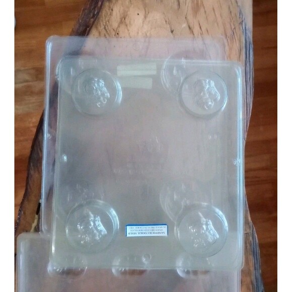 11 Piece Lot Of Clear Plastic Molds For Candy Crafts Soap GUC - Picture 5 of 5